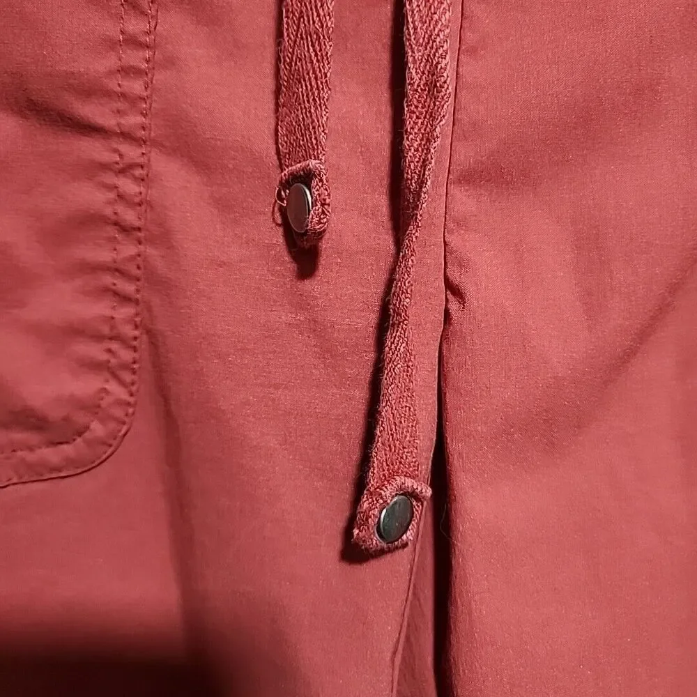 Prana Cropped Drawstring Pants in Brick Red - Picture 7 of 14